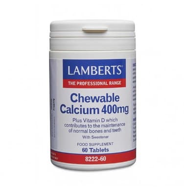 Lamberts Chewable Calcium 400mg, 60's