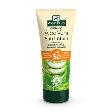 Optima Aloe Pura Aloe Vera SunLotion SPF 50, 200ml