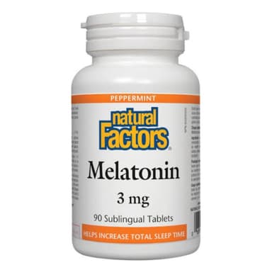 Natural Factors Melatonin 3mg, 90's