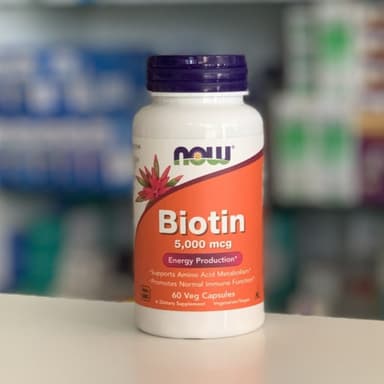 Now Biotin 5000mcg, 60's