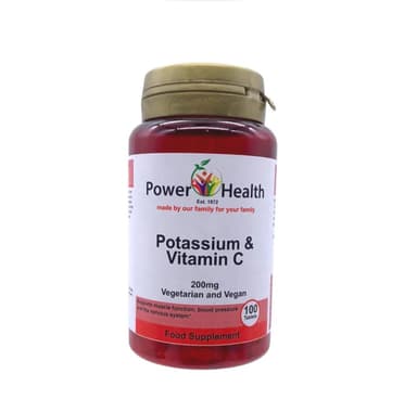 Power Health Potassium 200mg, 100's