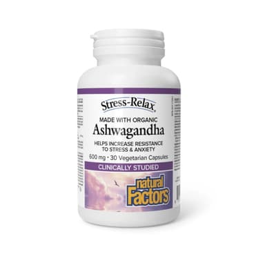 Natural Factors Organic Ashwagandha Extract 600mg, 30's