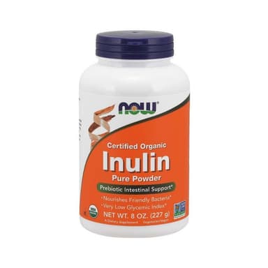 Now Organic Inulin Prebiotic Fibre, 227g.