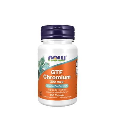 Now GTF Chromium 200mcg, 100's